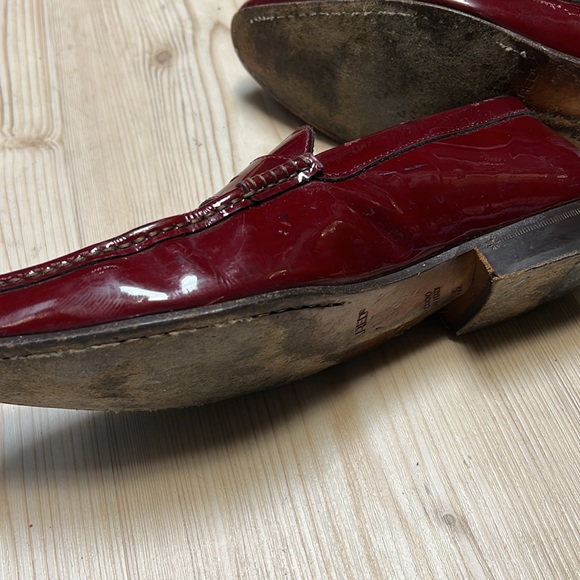 Dsquared Maroon Patent Leather Loafers - Picture 9 of 12